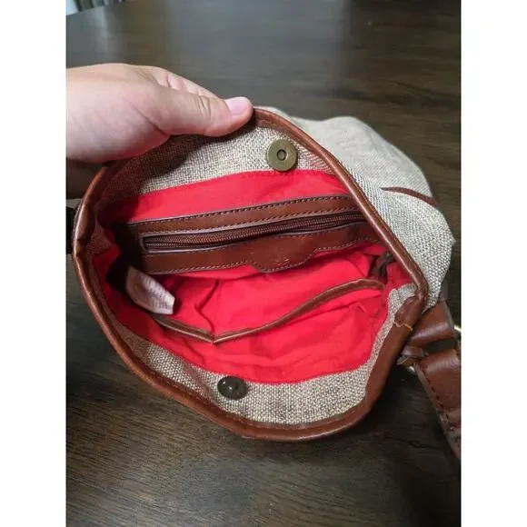 Lucky Brand Beige Kenya Tote Est. 1990 100% Cotton RN100583‎ - Picture 8 of 16